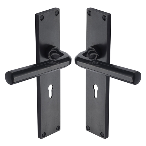 Rustic Bronze Door Handle Octave Design
