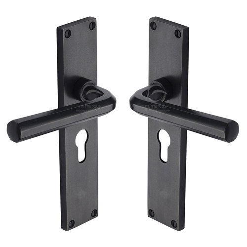 Rustic Bronze Door Handle Octave Design