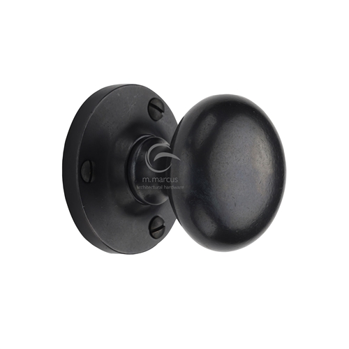 Rustic Bronze Mortice Knob on Rose Alveley Design
