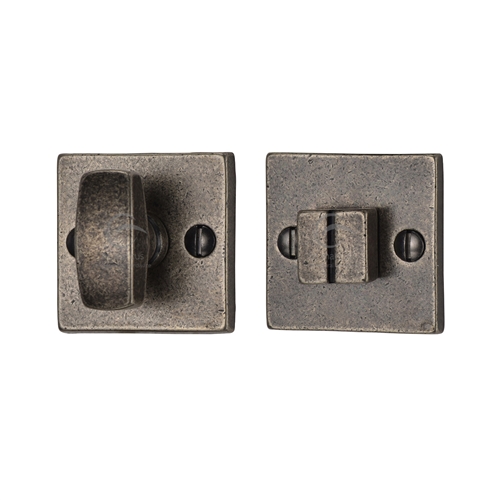 Rustic Bronze Square Thumbturn & Emergency Release for Bathroom & Bedroom Doors