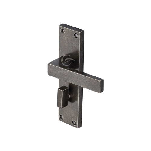 Rustic Bronze Door Handle Lever Lock Cheswell Design