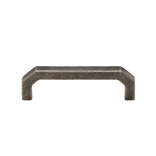 Rustic Bronze Cabinet Pull Angular Design in Rustic Pewter