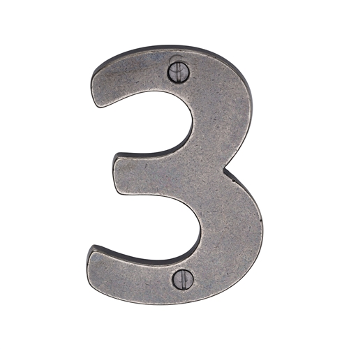Rustic Bronze Numeral 0 Screw Fixing 76mm (3")