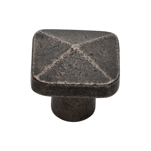 Rustic Bronze Square Pyramid Cabinet Knob