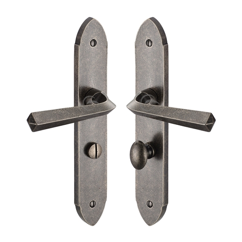 Rustic Bronze Door Handle Lever Lock Grafton Design