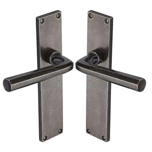 Rustic Bronze Door Handle Octave Design
