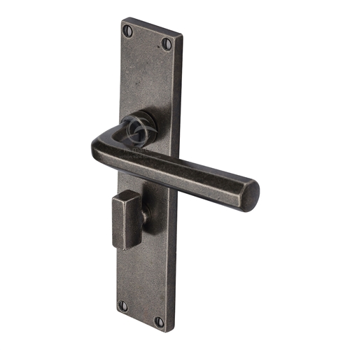 Rustic Bronze Door Handle Octave Design
