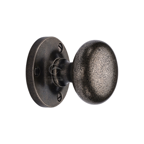 Rustic Bronze Mortice Knob on Rose Alveley Design
