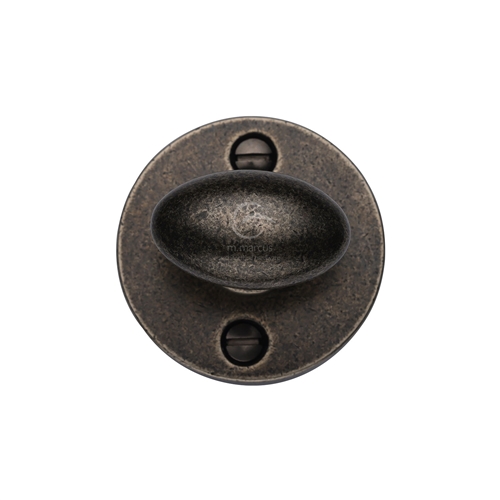 Rustic Bronze Round Thumbturn & Emergency Release for Bathroom & Bedroom Doors