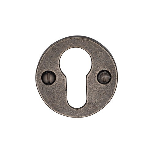 Rustic Bronze Euro Profile Cylinder Escutcheon - RDB556