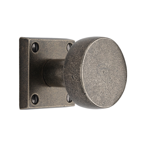 Rustic Bronze Mortice Knob on Rose Olympic Design