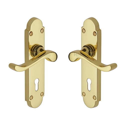Savoy Door Handle on Plate