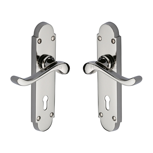 Savoy Door Handle on Plate