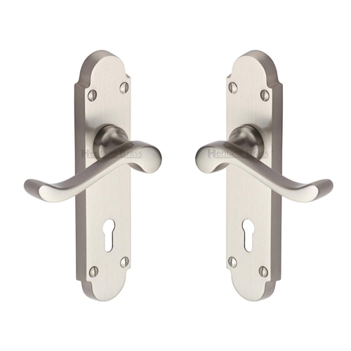 Savoy Door Handle on Plate