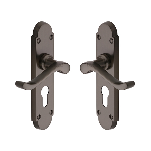 Savoy Door Handle on Plate