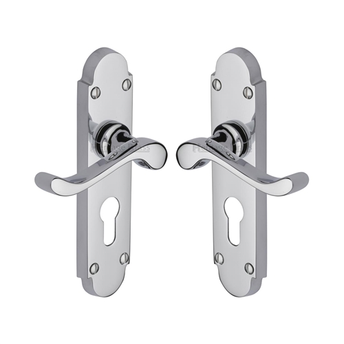 Savoy Door Handle on Plate