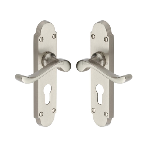 Savoy Door Handle on Plate