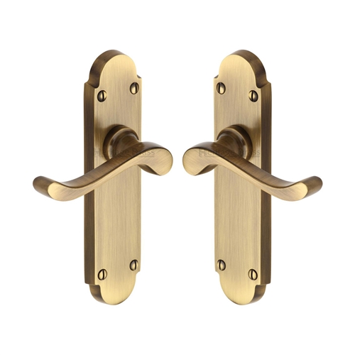 Savoy Door Handle on Plate