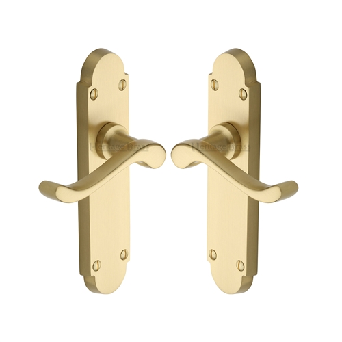 Savoy Door Handle on Plate