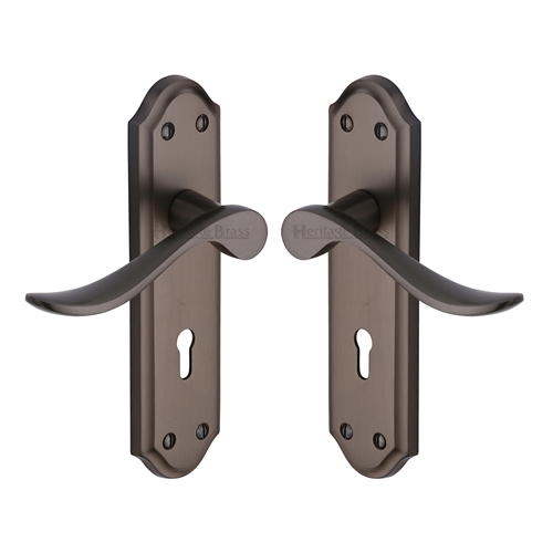 Sandown Door Handle on Plate