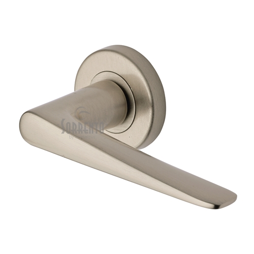Amalfi Door Handle on Round Rose