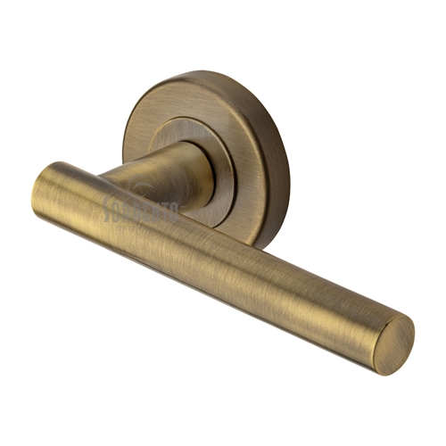 Shuttle Door Handle on Round Rose