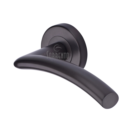 Tosca Door Handle on Round Rose