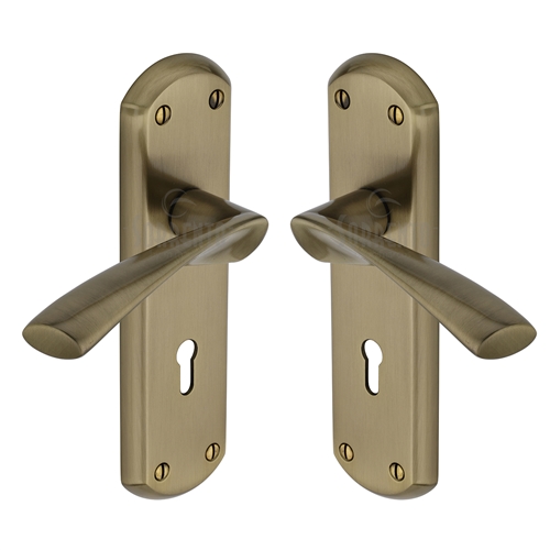 Atlanta Door Handle on Plate
