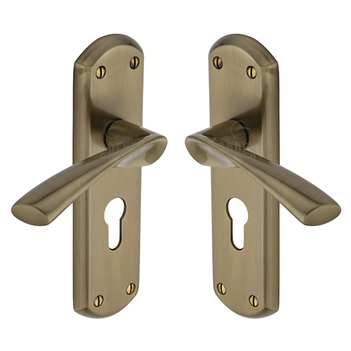 Atlanta Door Handle on Plate