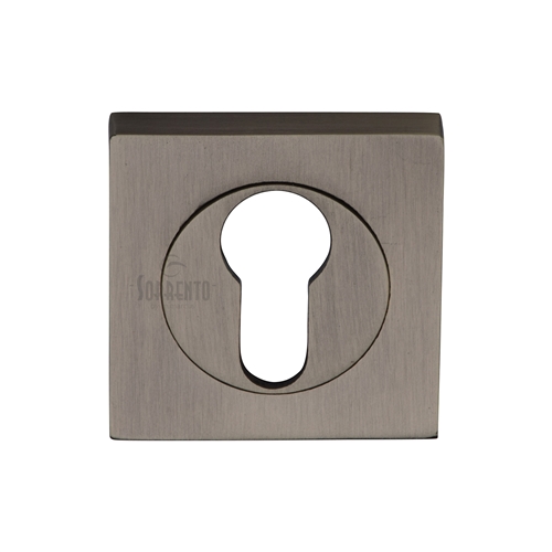 Sorrento Euro Profile Cylinder Escutcheon Square
