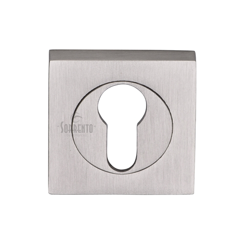 Sorrento Euro Profile Cylinder Escutcheon Square