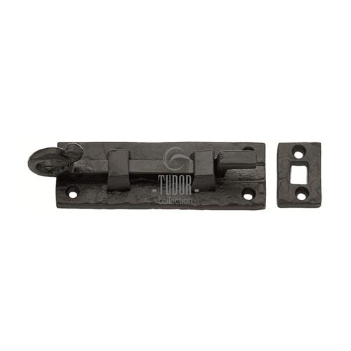 Tudor Door Bolt Necked Black Iron