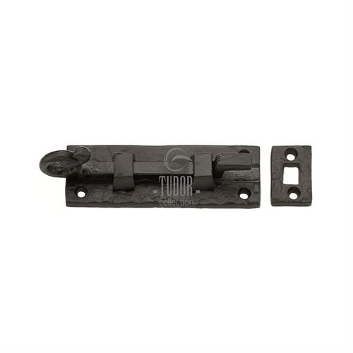 Tudor Door Bolt Necked Black Iron