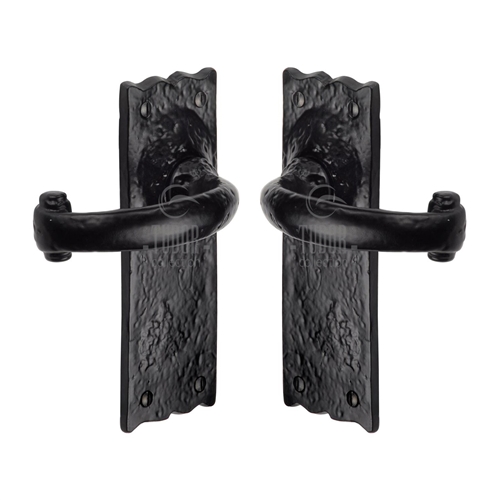 Tudor Colonial Door Handle on Plate