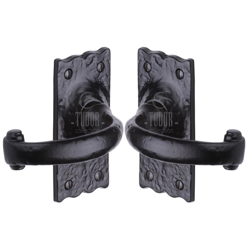 Tudor Colonial Door Handle on Plate