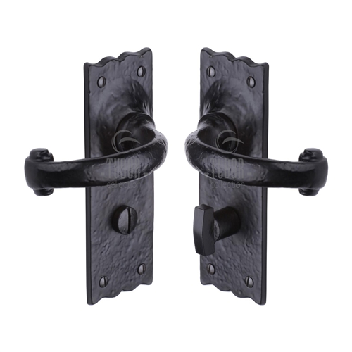 Tudor Colonial Door Handle on Plate