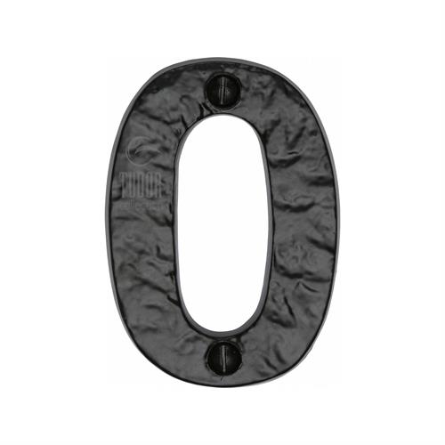 Black Iron Numeral 0
