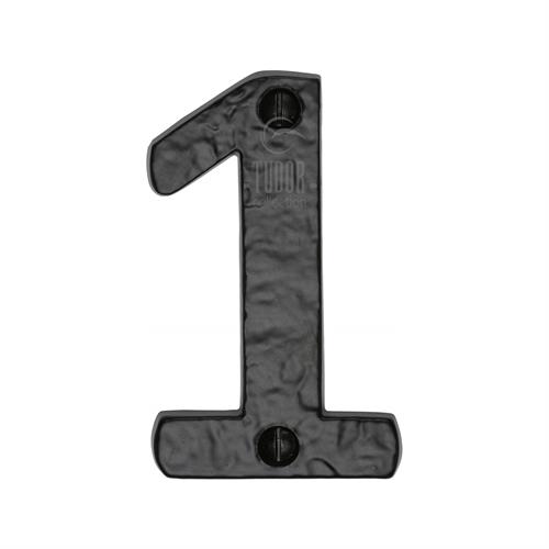 Black Iron Numeral 1
