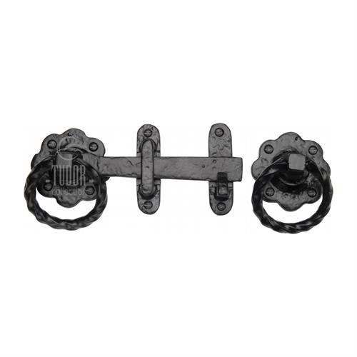 Tudor Gate Latch Black Iron