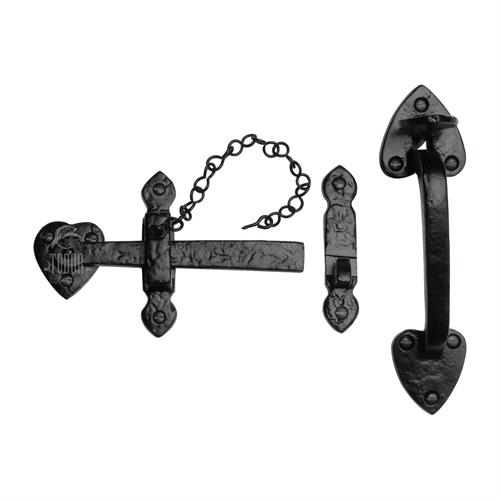 Tudor Suffolk Latch Black Iron