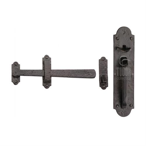 Tudor Gate Latch Black Iron