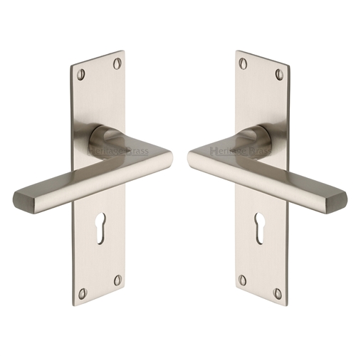 Trident Door Handle on Plate