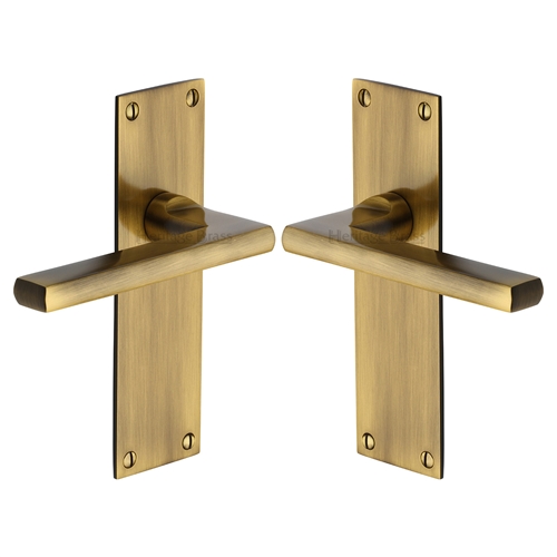 Trident Door Handle on Plate