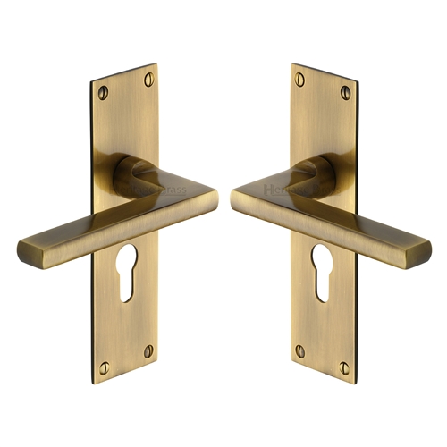 Trident Door Handle on Plate
