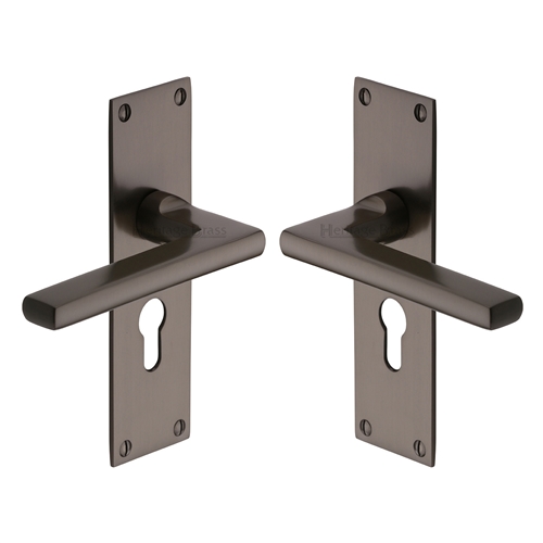 Trident Door Handle on Plate