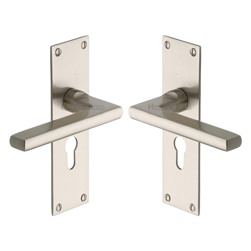 Trident Door Handle on Plate