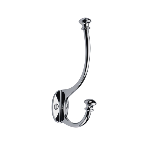 Heritage Brass Ball Hat And Coat Hook in Polished Chrome