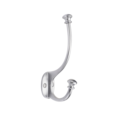 Heritage Brass Ball Hat And Coat Hook in Satin Chrome