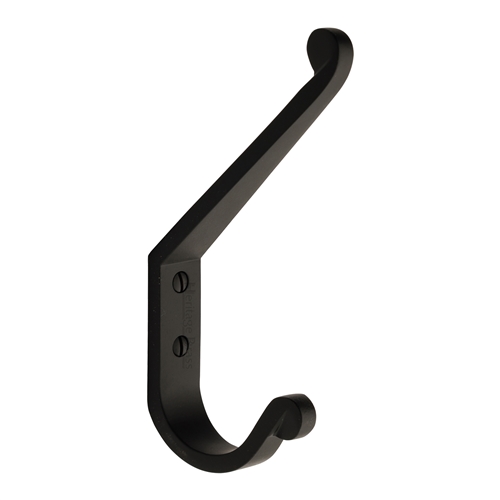 Heritage Brass Angle Hook in Matt Black
