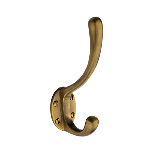 Heritage Brass Classic Large Hat & Coat Hook in Antique Brass